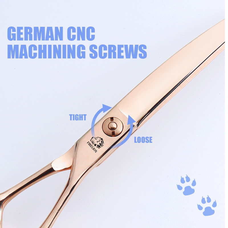 FIRELION Professional VG10 6.5 - Professional Pet Grooming Scissors Curved 评论和价格
