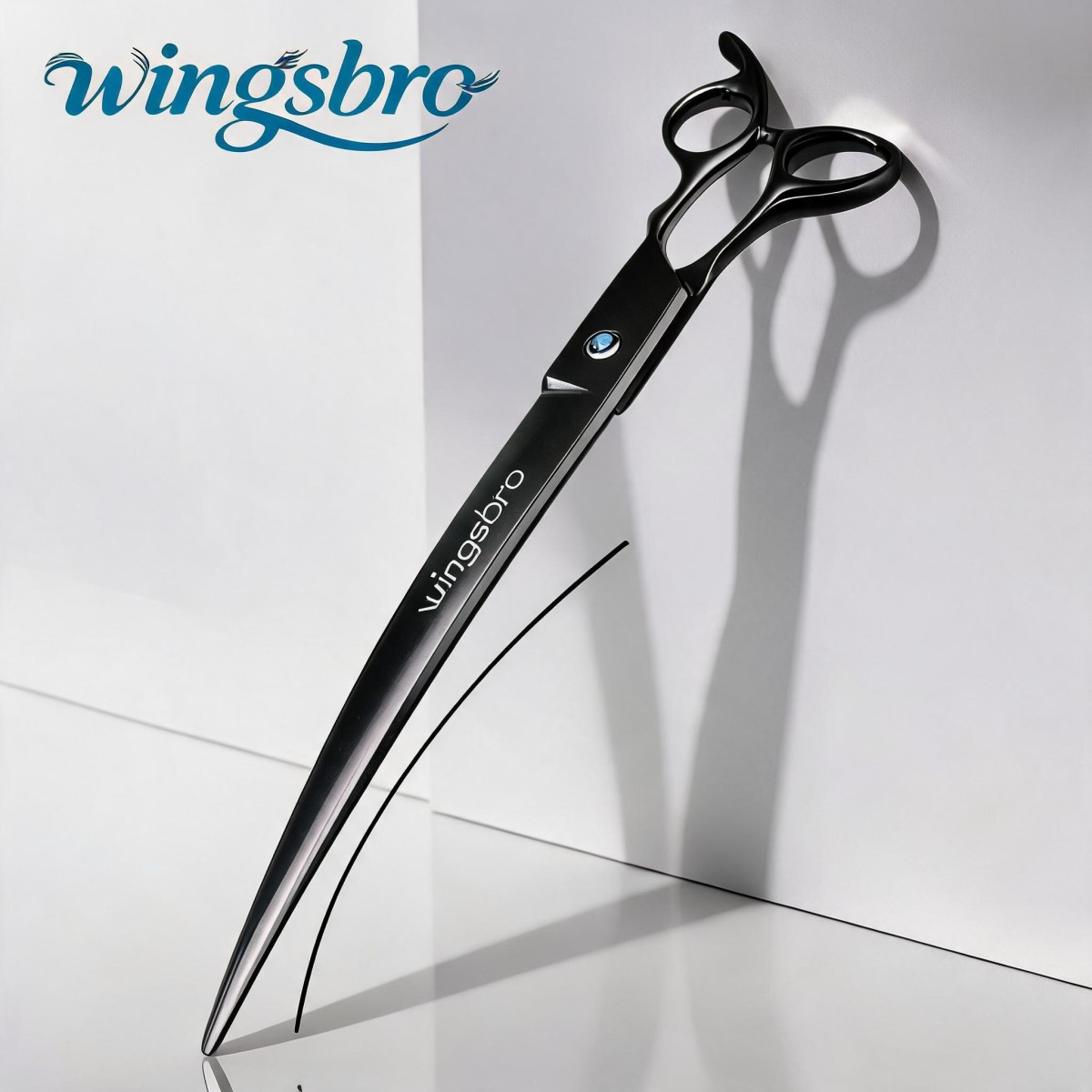 Wingsbro 9/8 Inch Pet Grooming - Professional Pet Grooming Scissors Curved 评论和价格