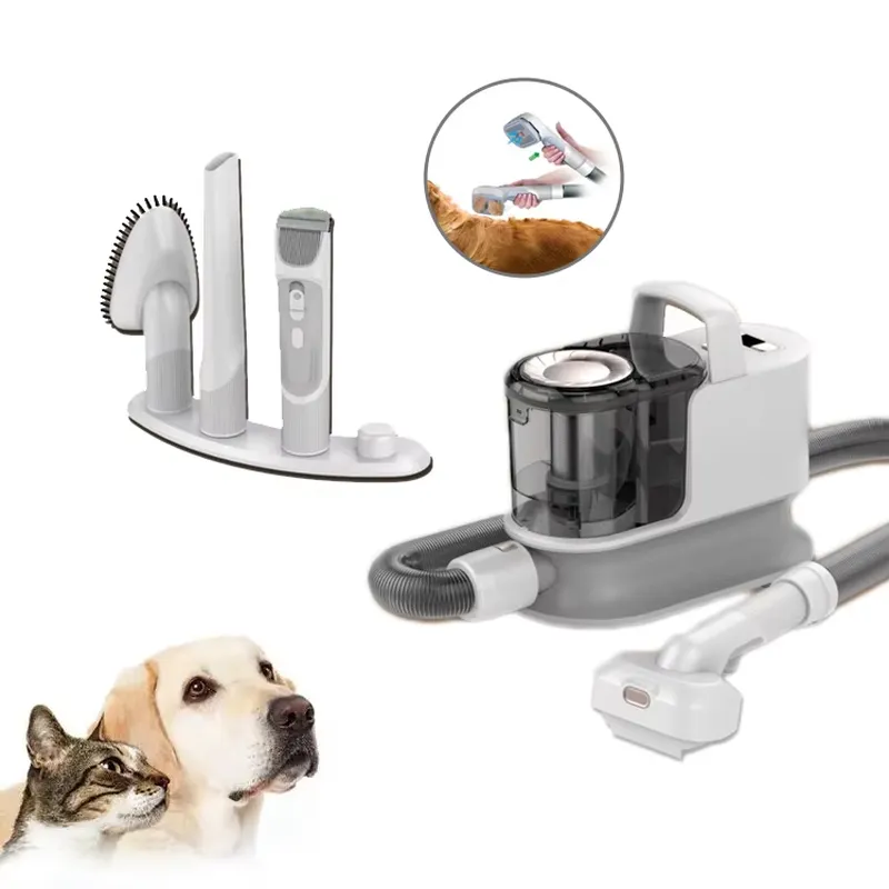 Low Noise 5 in 1 Dog Cat Small - Pet Grooming Vacuum Suction Kit 5 In 1 评论和价格