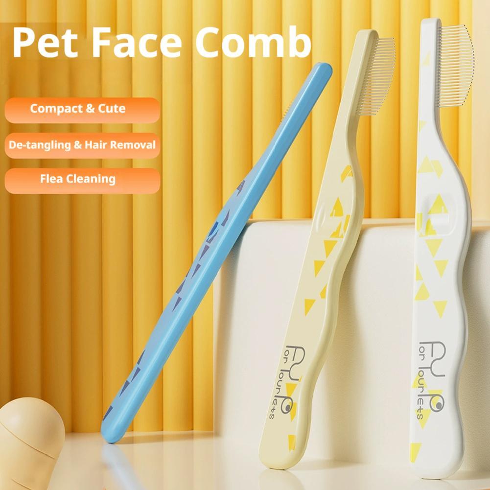 Cat Face Comb Mini Stainless S - Flea Comb Fine Tooth Pet Tear Stain 评论和价格
