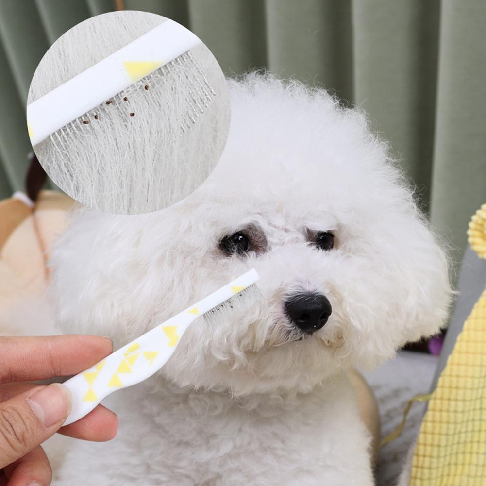 Cat Face Comb Mini Stainless S - Flea Comb Fine Tooth Pet Tear Stain 评论和价格