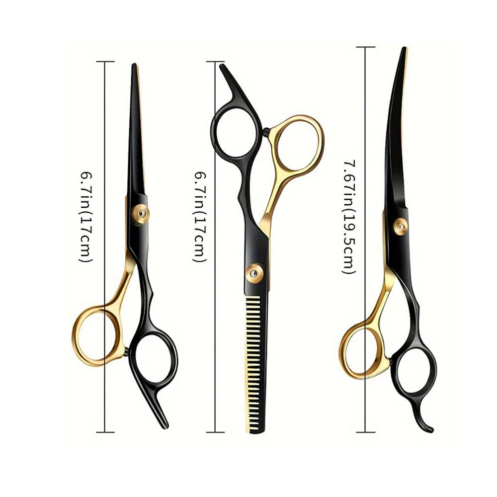 Professional 7-Inch Curved Chu - Professional Pet Grooming Scissors Curved 评论和价格