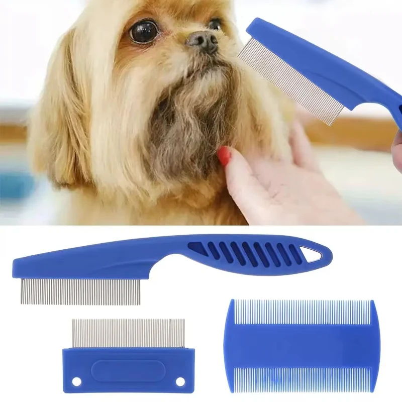 6Pcs/set Pet Flea Comb Stainle - Flea Comb Fine Tooth Pet Tear Stain 评论和价格