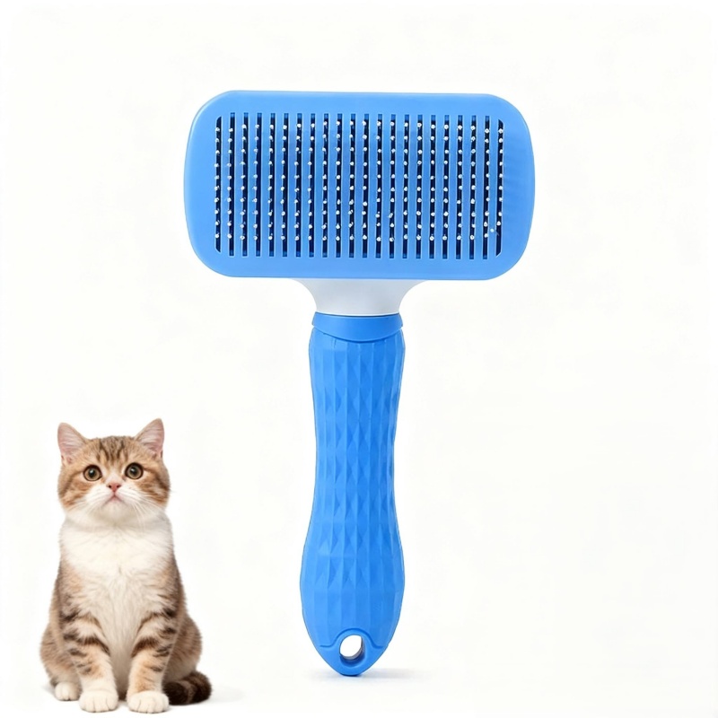 Self‑Cleaning Slicker Brush Pe - Slicker Brush Self Cleaning Pet Grooming 评论和价格