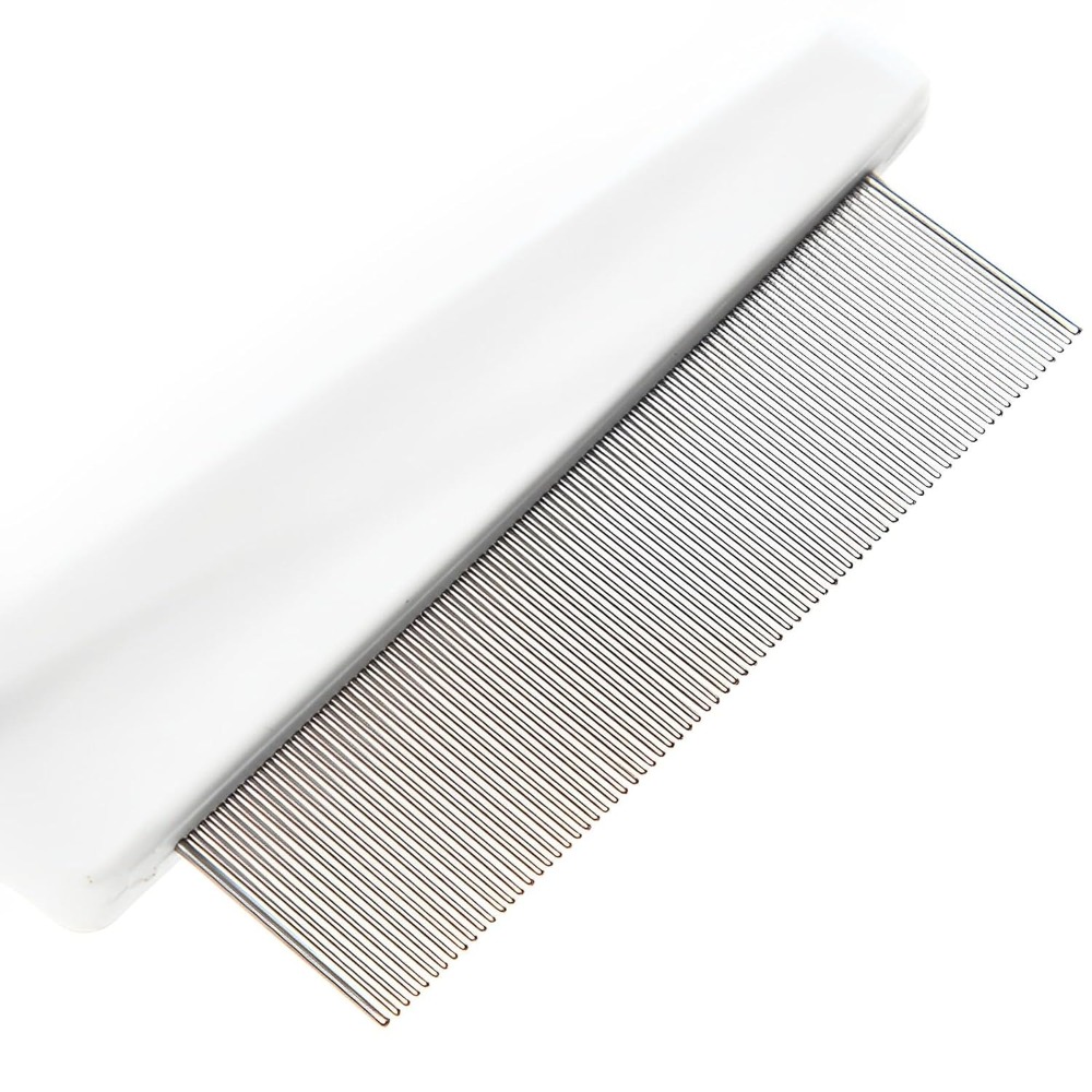Flea Comb for Dogs and Cats Pe - Flea Comb Fine Tooth Pet Tear Stain 评论和价格